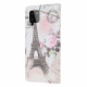 Funda retro del Samsung Galaxy A22 4G Torre Eiffel