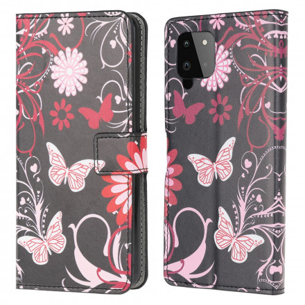 Funda Samsung Galaxy A22 4G Mariposas y Flores
