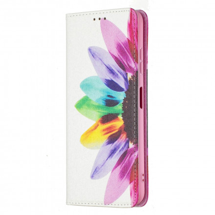 Flip Cover Samsung Galaxy A22 5G Flor de acuarela