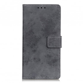 Funda de cuero Samsung Galaxy A22 4G Efecto Vintage