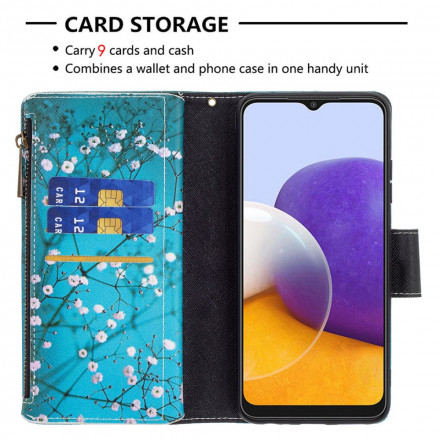 Funda de árbol con cremallera para Samsung Galaxy A22 5G