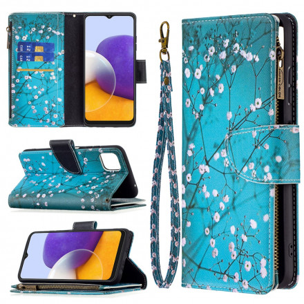 Samsung Galaxy A22 5G Árbol de fundas con cremallera
