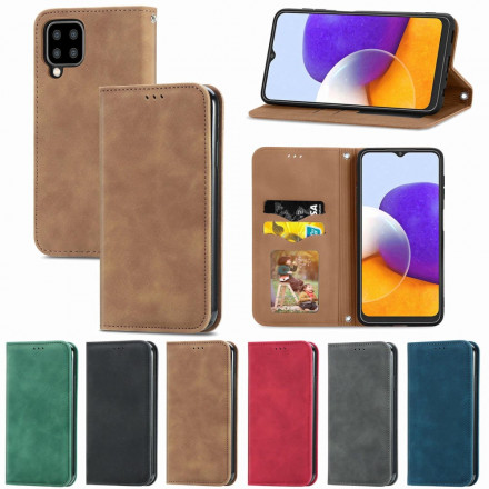 Flip Cover Samsung Galaxy A22 4G Leatherette Vintage