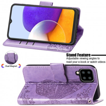 Funda de media mariposa para el Samsung Galaxy A22 4G