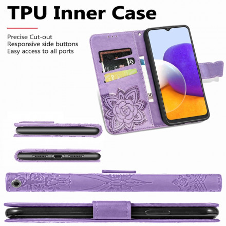 Funda de media mariposa para el Samsung Galaxy A22 4G