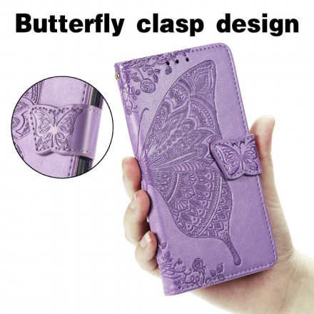 Funda de media mariposa para el Samsung Galaxy A22 4G