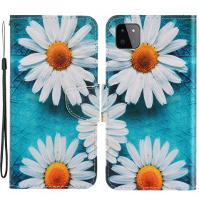 Funda con colgante Samsung Galaxy A22 5G Daisy
