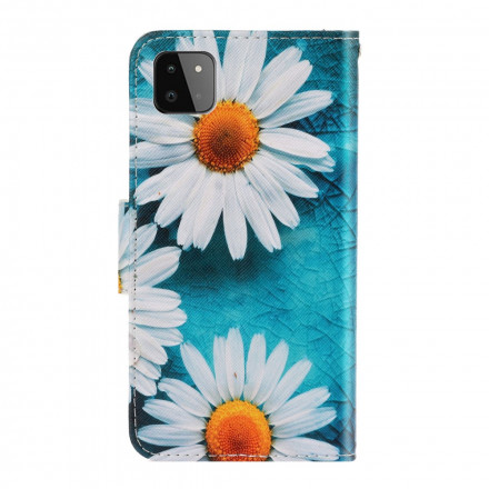 Funda con colgante Samsung Galaxy A22 5G Daisy