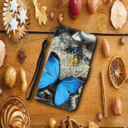 Funda Samsung Galaxy A22 5G Variaciones de la colgante de mariposa