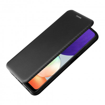 Flip Cover Samsung Galaxy A22 4G Fibra de Carbono