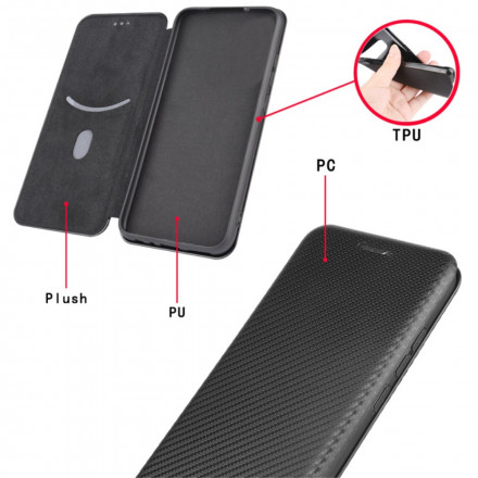 Flip Cover Samsung Galaxy A22 4G Fibra de Carbono