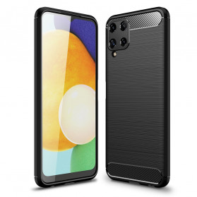 Funda de fibra de carbono cepillada para Samsung Galaxy A22 4G