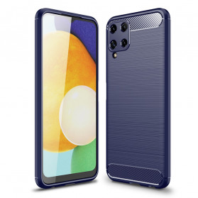 Funda de fibra de carbono cepillada para Samsung Galaxy A22 4G