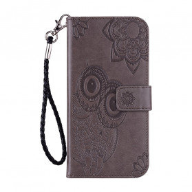 Samsung Galaxy A22 5G Funda Búho Mandala y Colgante