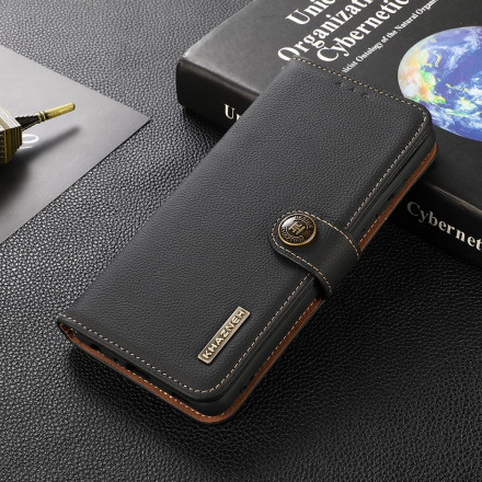 Funda de cuero genuino Samsung Galaxy A22 5G KHAZNEH RFID Funda de cuero genuino Samsung Galaxy A22 5G KHAZNEH RFID