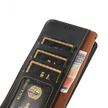 Funda de cuero genuino Samsung Galaxy A22 5G KHAZNEH RFID Funda de cuero genuino Samsung Galaxy A22 5G KHAZNEH RFID