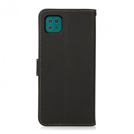 Funda de cuero genuino Samsung Galaxy A22 5G KHAZNEH RFID Funda de cuero genuino Samsung Galaxy A22 5G KHAZNEH RFID