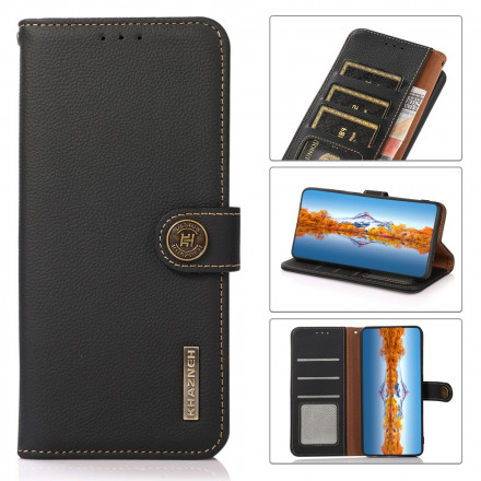 Funda de cuero genuino Samsung Galaxy A22 5G KHAZNEH RFID Funda de cuero genuino Samsung Galaxy A22 5G KHAZNEH RFID