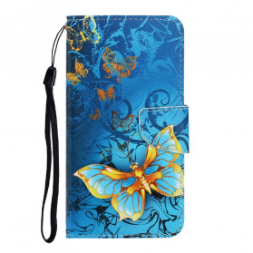 Funda Samsung Galaxy A22 4G Variaciones Colgante Mariposa