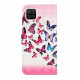 Funda Samsung Galaxy A22 4G Vuelo de mariposas con colgante