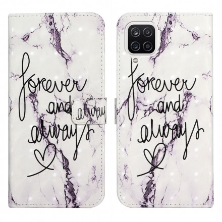 Funda de mármol para el Samsung Galaxy A22 4G Forever & Always