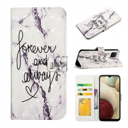 Funda de mármol para el Samsung Galaxy A22 4G Forever & Always