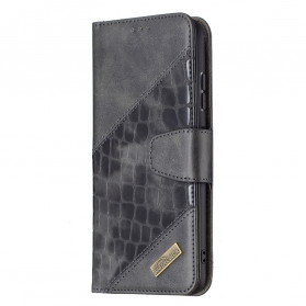 Funda de piel de cocodrilo Samsung Galaxy A22 5G Classic