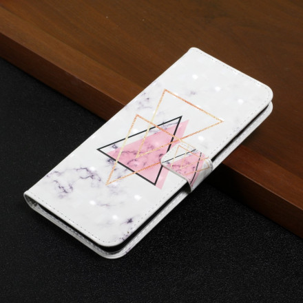 Funda triangular con purpurina para el Samsung Galaxy A22 4G