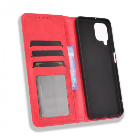 Funda abatible Samsung Galaxy A22 4G Efecto Cuero Estilo Vintage