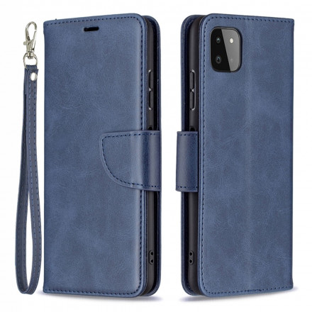 Funda Samsung Galaxy A22 5G solapa oblicua lisa Funda Samsung Galaxy A22 5G solapa oblicua lisa