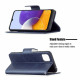 Funda Samsung Galaxy A22 5G solapa oblicua lisa Funda Samsung Galaxy A22 5G solapa oblicua lisa