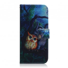 Funda Moto G9 Plus Owl Paint