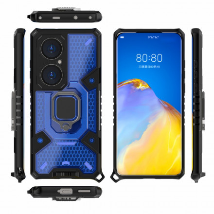 Funda híbrida resistente al estilo panal de abeja para el Huawei P50 Pro