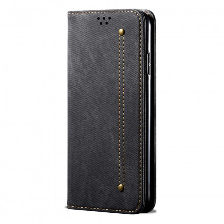 Funda Flip Cover Huawei P50 Pro Faux Leather Texture Jeans
