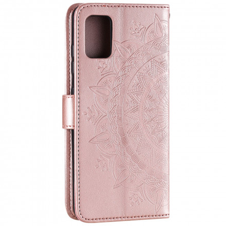 Funda de mandala solar para el Moto G9 Plus