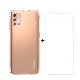 Moto G9 Plus Combo Funda y Cristal Templado ENKAY