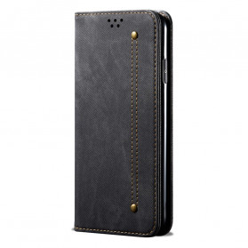 Flip Cover Vivo V21 5G Leatherette Jeans Texture