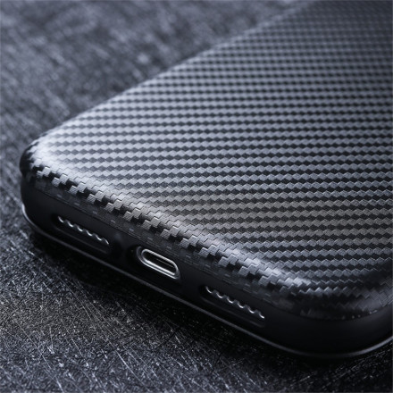 Flip Cover Moto G 5G Silicona Carbono