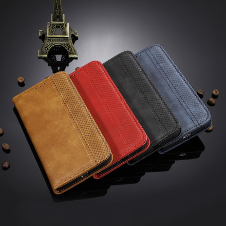 Flip Cover Moto G 5G Efecto Cuero Estilo Vintage