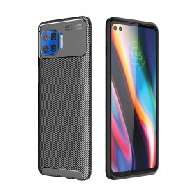 Funda Moto G 5G Plus Textura Flexible de Fibra de Carbono