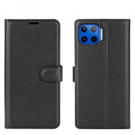Funda clásica de lichi para el Moto G 5G Plus