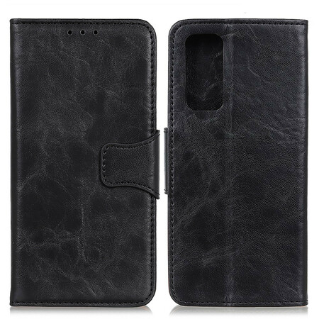 Funda Realme GT 5G de cuero dividido con cierre reversible