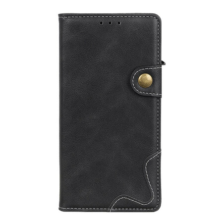 Funda de botón de costura artística del Azus Zenfone 8