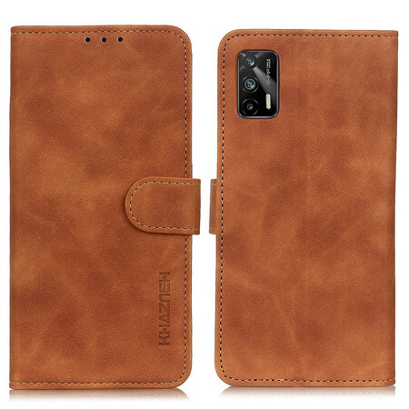 Funda Realme GT 5G Efecto Cuero Vintage KHAZNEH