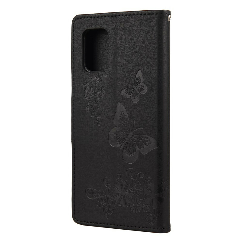 Funda Xiaomi Mi 10 Lite Solo Mariposas con Colgante