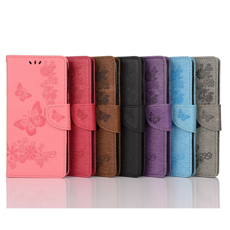 Funda Xiaomi Mi 10 Lite Solo Mariposas con Colgante