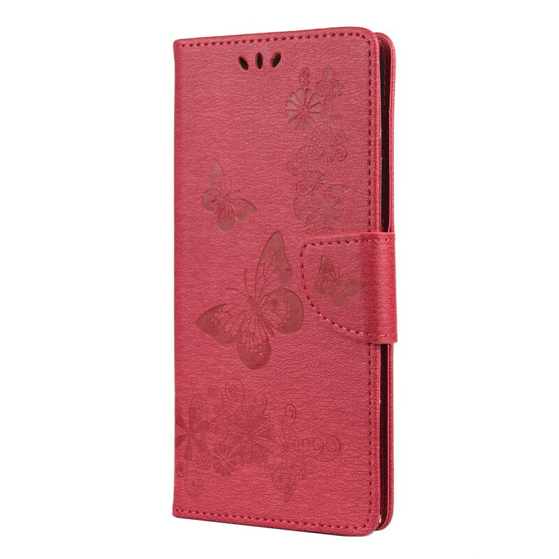 Funda Xiaomi Mi 10 Lite Solo Mariposas con Colgante Funda Xiaomi Mi 10 Lite Solo Mariposas con Colgante