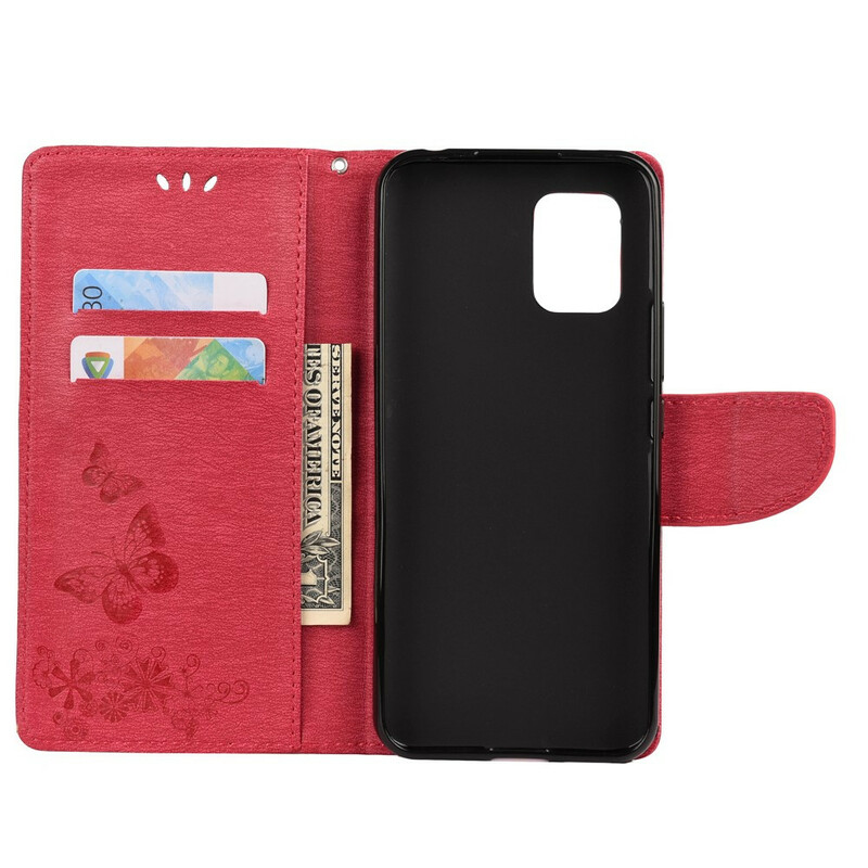 Funda Xiaomi Mi 10 Lite Solo Mariposas con Colgante Funda Xiaomi Mi 10 Lite Solo Mariposas con Colgante