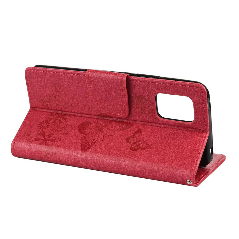Funda Xiaomi Mi 10 Lite Solo Mariposas con Colgante Funda Xiaomi Mi 10 Lite Solo Mariposas con Colgante