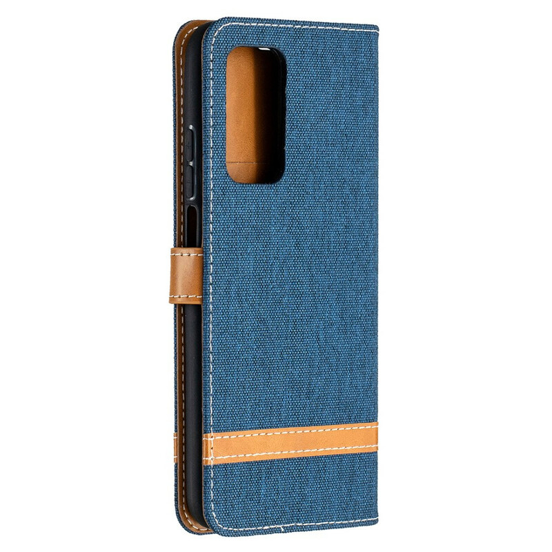 Funda de tela y colgante con efecto de cuero para el Xiaomi Mi 10T / 10T Pro